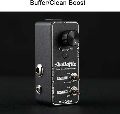 MOOER Micro Guitar Pedal Audiofile Headphone Amp Analog, Access to Effects - Image 3