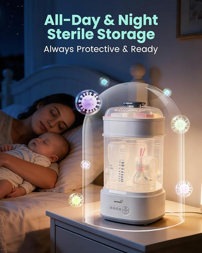 GROWNSY Bottle Sterilizer and Dryer, Compact Electric Steam Baby Bottle - Image 5