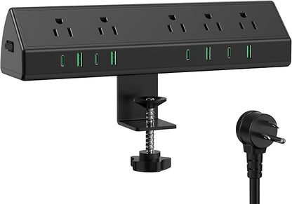 Jgstkcity Desk Clamp Power Strip, 45W Fast Charging Station, 4 USB-C, 4 USB-A by Jgstkcity