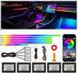 Acrylic Interior Car Ambient Lighting, Interior RGB LED Strip Kit by TEKSHINNY