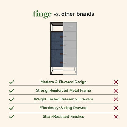 tinge Zana Premium Fabric Dresser - Image 9
