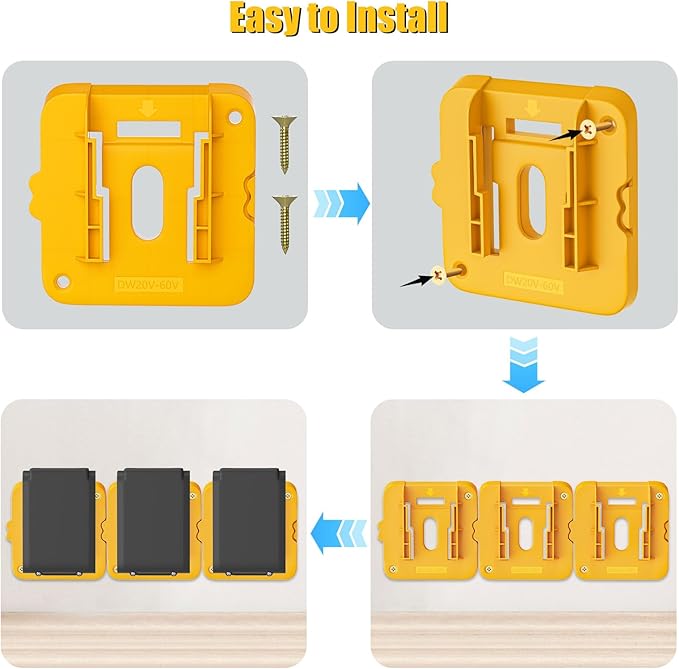 6 Pack Battery Mount Holder Compatible - Image 5