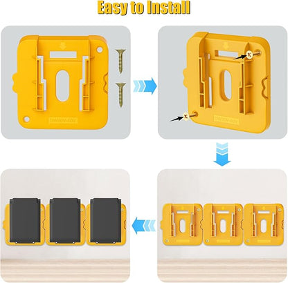 6 Pack Battery Mount Holder Compatible - Image 5