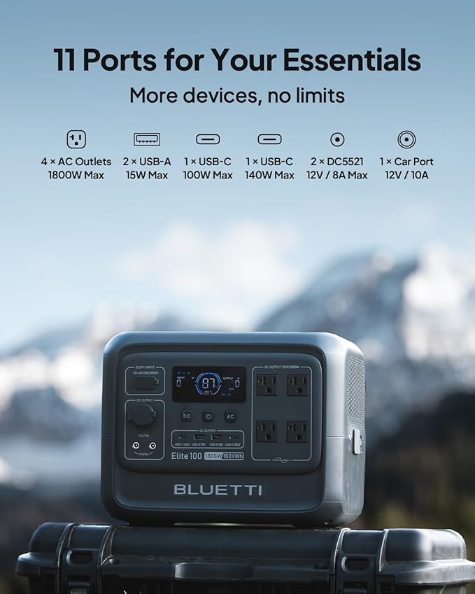 BLUETTI Solar Generator Elite 100 V2 - Image 4