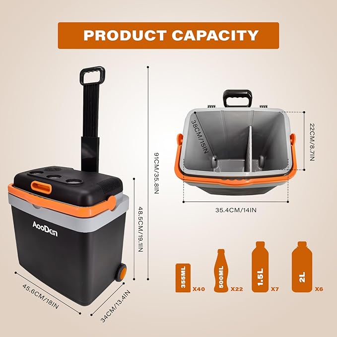 Electric Car Cooler and Warmer 35 Quart Capacity - Image 3