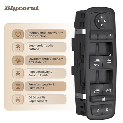Blycorul Master Power Window Switch Driver Side Control Button Door Lock - Image 6