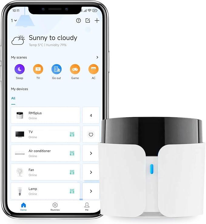BroadLink RM5plus Smart Infrared Remote, All-in-One Universal Control Hub by BroadlinkOnline