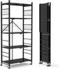 Himix Storage Shelves with 20 Hooks, 5-Tier Collapsible Organization Storage by Himix