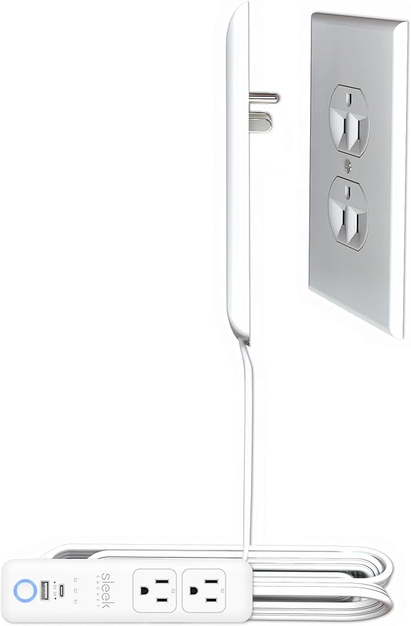 Smart Sleek Socket: Universal Outlet Concealer by sleeksocket