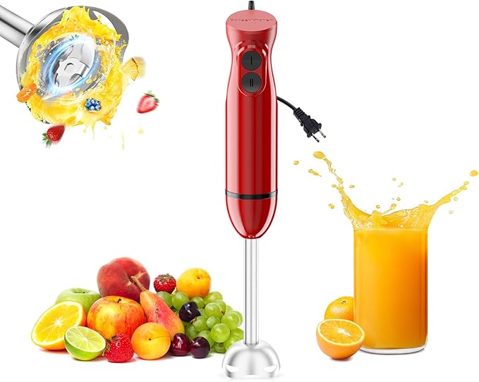 Bonsenkitchen Hand Blender, Immersion Blender by Bonsenkitchen