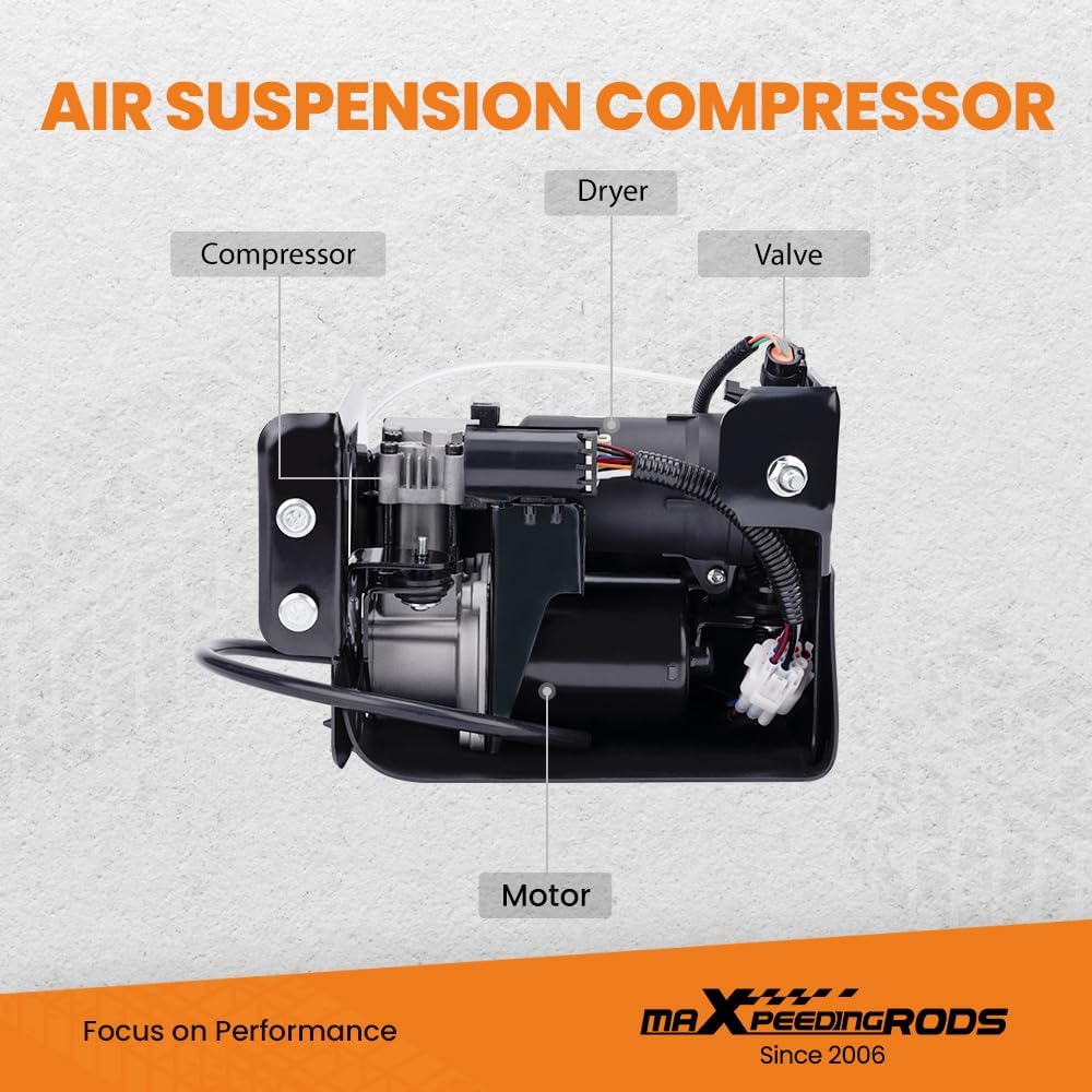 maxpeedingrods pair rear air suspension shocks + air, front angle view