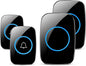 Wireless Doorbell, Waterproof Door Bell Kit, Distinguish Front and Rear Doors by FullHouse