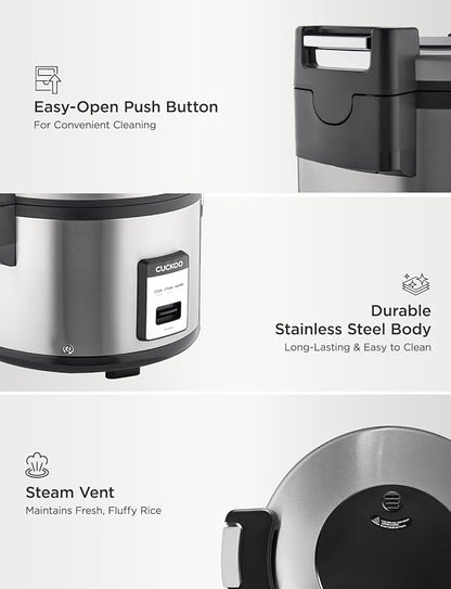 CUCKOO Commercial Rice Cooker & Warmer, Extra Large Rice Cooker 30-Cup Uncooked - Image 6