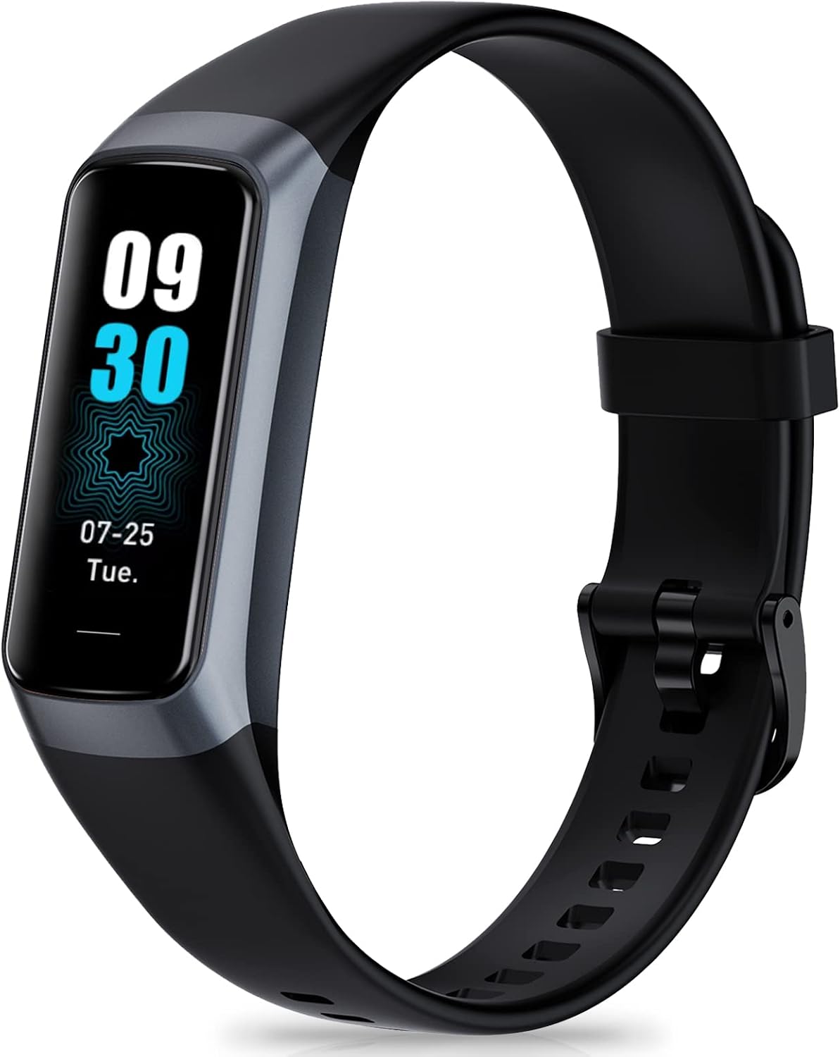 fitness tracker with step counter/calories/stopwatch, activity tracker, health, main product view