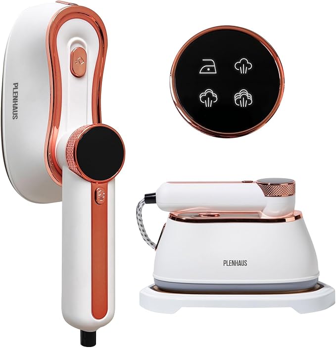 Professional Garment Steamer for Clothes 2 in 1, High Steam Volume 20g/min for by PLENHAUS