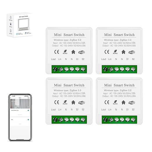 IHSENO ZigBee3.0 Smart Switch Mini Relay Switch, ZigBee Smart Light Switch Need by Unknown
