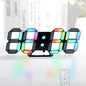 KOSUMOSU LED Digital Clock Neon Clock 9.7" Black Gaming Clock RGB LED Wall Clock by KOSUMOSUTECHNOLOGY