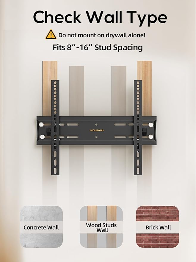 IWORKBOARD 40 50 55 inch Tilting TV Wall Mount - Image 6