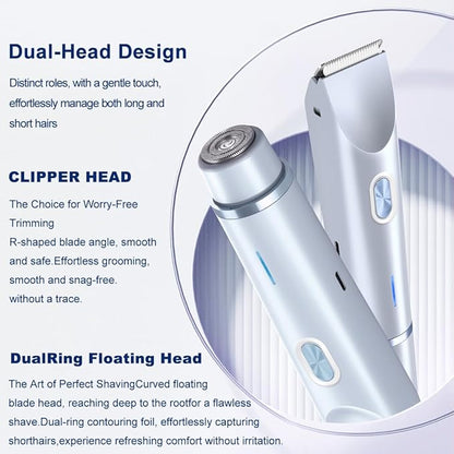 Bikini Trimmer for Women 2 in 1 Dual Head - Image 5