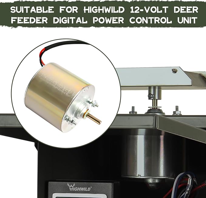 Highwild Universal 12V Hunting Spinner Feeder Box Motor - Image 6