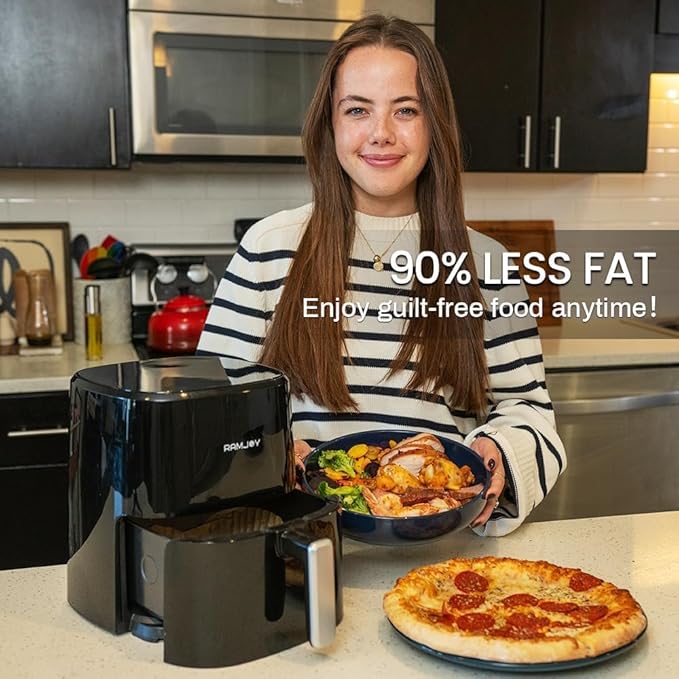 Air Fryer 3.8 Quarts for 1-2 people, 8-in-1 Functions, Air Fry, Digital Small - Image 5