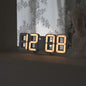 mooas 3D Pure mini White Gold LED Clock by mooas