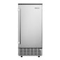 Commercial Ice Maker Machine 85Lbs/Day, 24Lbs Storage, Built-in Undercounter by EUHOMY