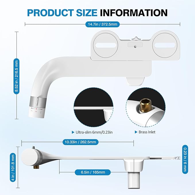Non-Electric Bidet Dual Mode Bidet Attachment - Image 3