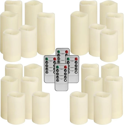 Set of 24 Waterproof Outdoor Flameless Candles, LED Candles - Image 5
