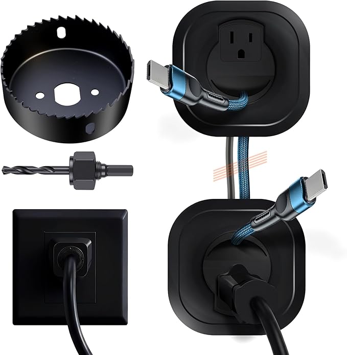 in-Wall Cable Management Kit for Wall Mounted TV by Julaiwy