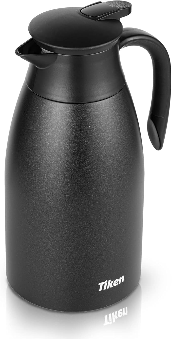 Tiken 68 Oz Thermal Coffee Carafe, Stainless Steel Insulated Vacuum Coffee by WelcometoTikenWare