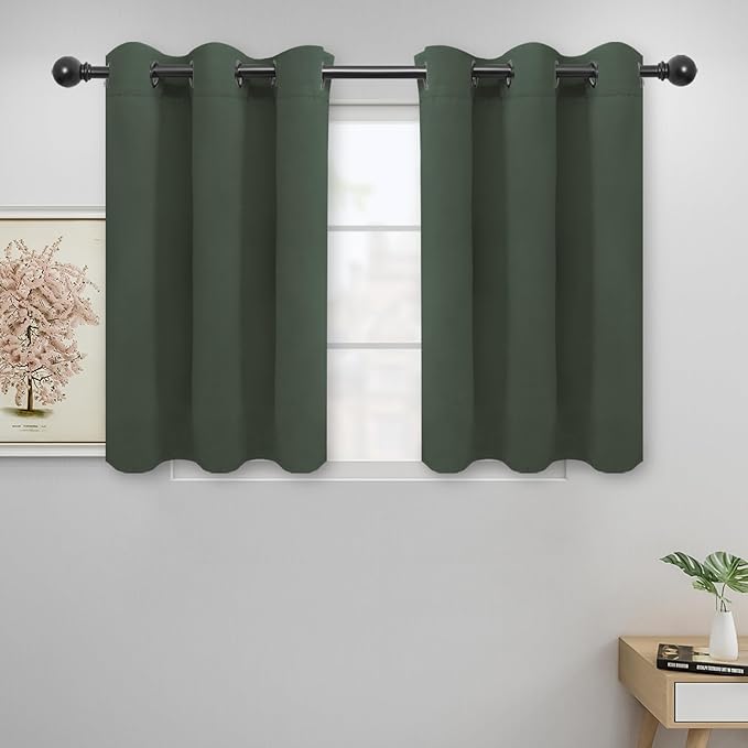 Easy-Going Blackout Curtains for Bedroom, Solid Thermal Insulated Grommet and by Easy-Going