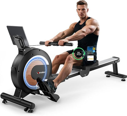 Rowing Machine, Wenoker Magnetic Rower Machine by GetYourHomeCoachwithWenoker