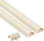 D-Line 31.4in TV Cord Hider, Patented Half Round Cable Cover, Hide Wall Mount by D-LineUSAinc