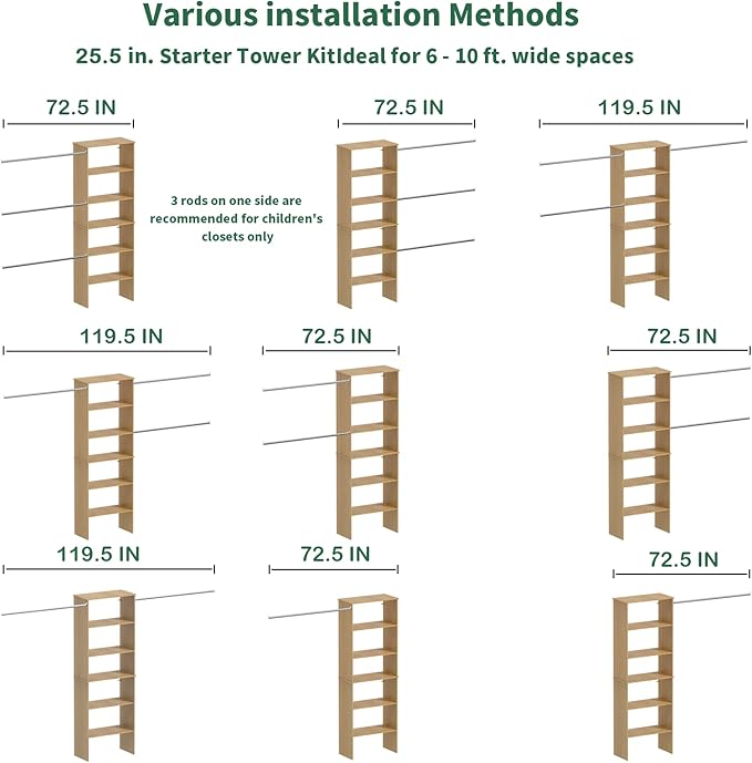 Closet System, 22.5" Wide Organizer - Image 6