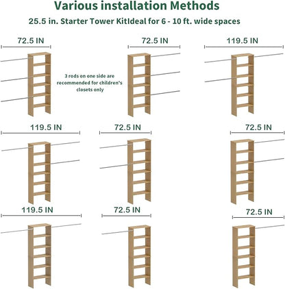 Closet System, 22.5" Wide Organizer - Image 6