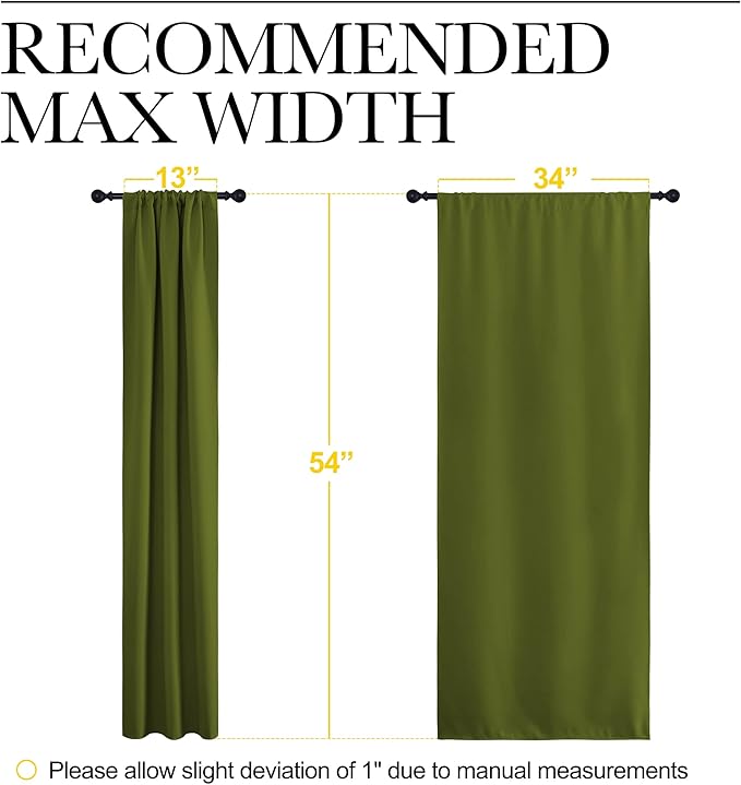 NICETOWN Kitchen Curtains, Short Blackout Curtains & Drapes, Thermal Insulated - Image 7