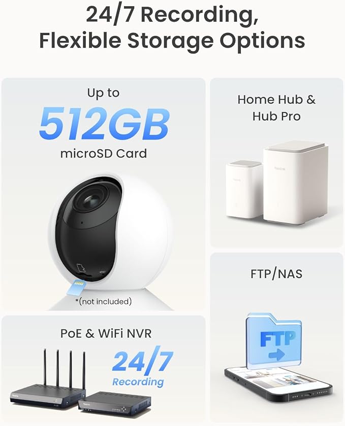 REOLINK Smart 4K UHD Pan & Tilt Dual-Band Wi-Fi 6 Indoor Security Camera - Image 5