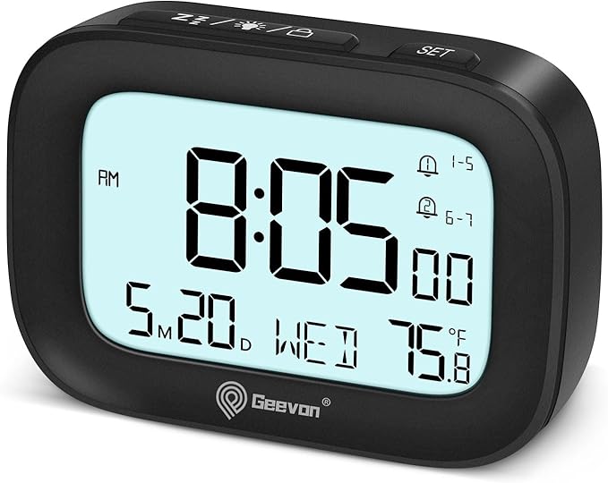 Geevon Small Travel Alarm Clock, Digital Alarm Clocks by GEEVON