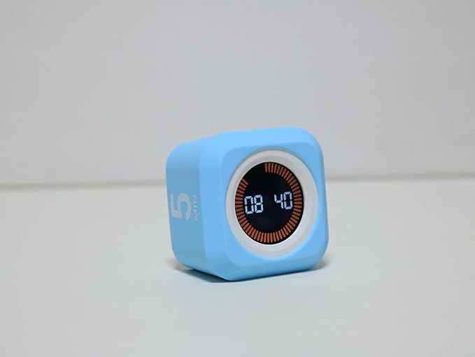 FCXJTU Rotating Pomodoro Cube Visual Timer 5, 10 50 Minutes Preset, - Image 8