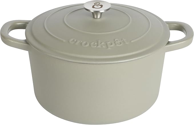 Crock-Pot Artisan 7-Quart Round European Enameled Cast Iron Dutch Oven by Crock-PotBrand