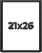 21x26 Shadow Box Frame Black | 1 Inch Deep Solid Wood Shadowbox Display Frame | by CustomPictureFrames