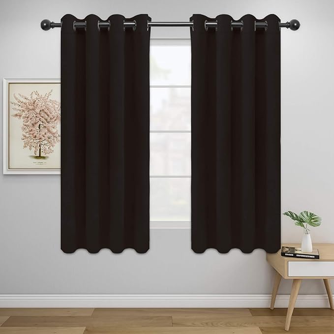 Easy-Going Blackout Curtains for Bedroom, Solid Thermal Insulated Grommet and by Easy-Going