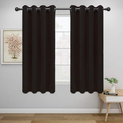 Easy-Going Blackout Curtains for Bedroom, Solid Thermal Insulated Grommet and by Easy-Going