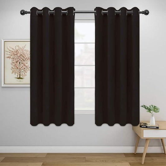 Easy-Going Blackout Curtains for Bedroom, Solid Thermal Insulated Grommet and by Easy-Going