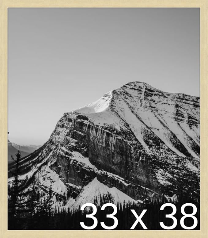 Frame It Easy 33 x 38 Wheat Wood Frame by FrameItEasy
