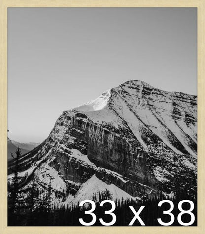 Frame It Easy 33 x 38 Wheat Wood Frame by FrameItEasy
