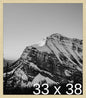 Frame It Easy 33 x 38 Wheat Wood Frame by FrameItEasy