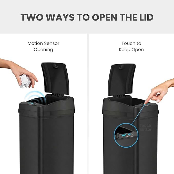 iTouchless 13 Gallon Kitchen Trash Can - Image 3