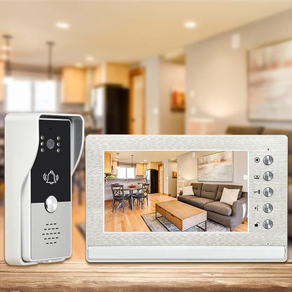toncont 7 Inches Video Doorbell Intercom System, Video Door Phone System - Image 9